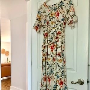 Roolee floral maxi dress, medium